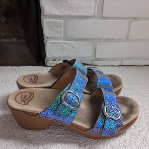 Dansko Sophie Clogs Shimmer Sandals